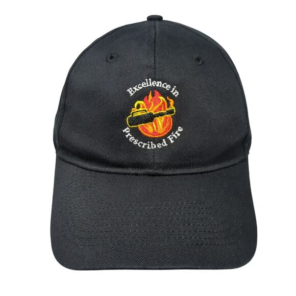 Excellence in Prescribed Fire Baseball Cap Black One Size Adjustable UltraClub - Picture 1 of 9